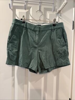 J. Crew Olive Green Cotton Bermuda Shorts